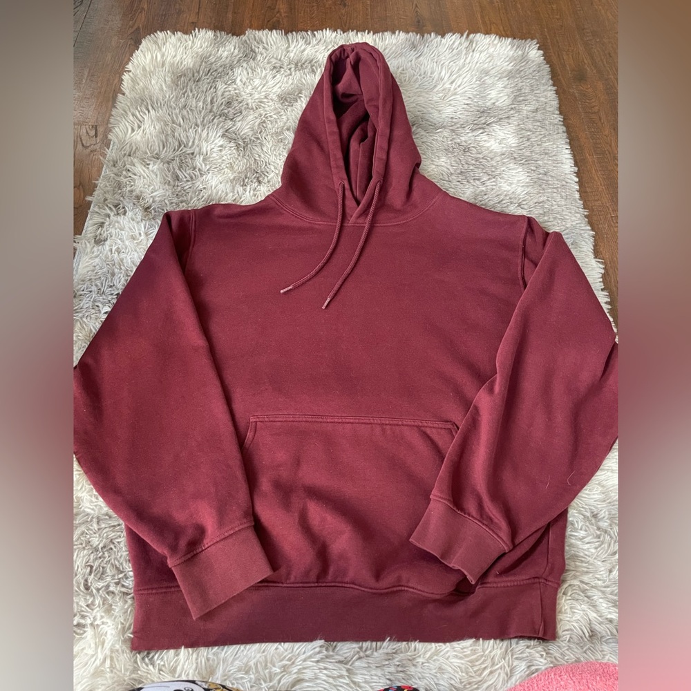 Burgundy hoodie